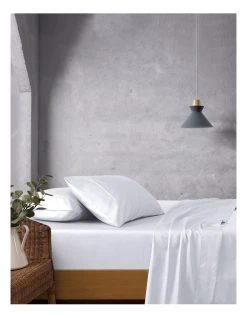 Best Sale 🥰 Vue Tulsa 500TC Cotton Sateen Sheet Set White 🧨