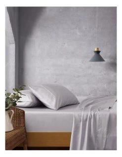 Best Pirce ⌛ Vue Tulsa 500TC Cotton Sateen Sheet Set Platinum 😉