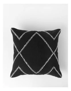 Outlet ✔️ Darren Palmer Dp Castille Diamond Woven Cushion Black 🧨