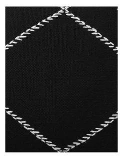 Outlet ✔️ Darren Palmer Dp Castille Diamond Woven Cushion Black 🧨 -Cozy Bed Store 832494340 3 720x928