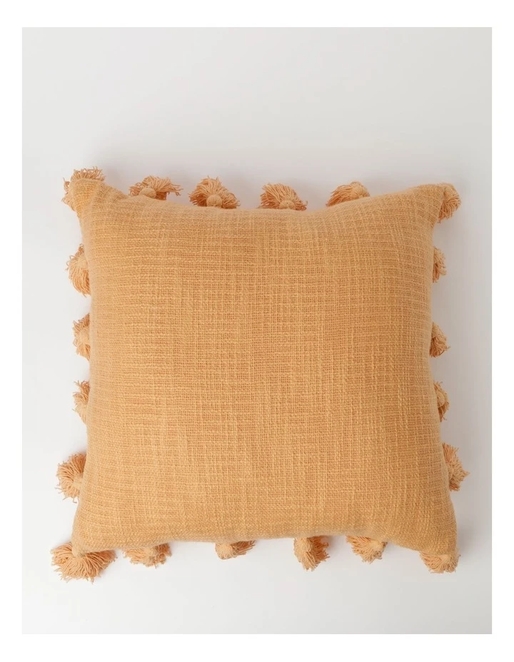 New ๐ฅฐ Vue Gibraltar Cotton Slub Cotton Cushion w/ Tassels in Peach ๐งจ 1 New ๐ฅฐ Vue Gibraltar Cotton Slub Cotton Cushion w/ Tassels in Peach ๐งจ