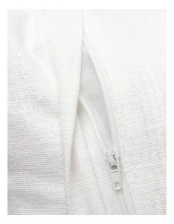 Outlet 🌟 Australian House & Garden Brighton Jute Blanket Stitch Cotton Cushion White 💯 -Cozy Bed Store 832960540 4 720x928