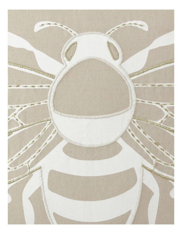 Coupon ❤️ Heritage Mellifera Embroidered Bee Cushion Natural ❤️ 3 Coupon ❤️ Heritage Mellifera Embroidered Bee Cushion Natural ❤️ - Image 3