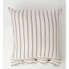 Outlet 😍 Heritage Ridgeway Linen Striped Cushion Melon ⌛