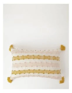 Wholesale 😉 Vue Mortmar Dobby Breakfast Cushion Yellow/Pink 🔥