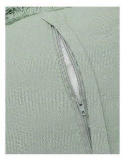 Promo 👍 Australian House & Garden Coachwood Ribbed Cotton Woven Cushion w/ Fringe in Eucalyptus 😀 -Cozy Bed Store 835295500 4 720x928