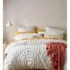 Wholesale ✨ Vue Soa Tufted Cotton Chenille Quilt Cover Set In White 🥰