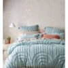 Cheapest ✨ Vue Soa Tufted Cotton Chenille Quilt Cover Set In Spa Blue 👏