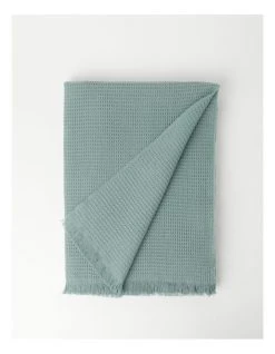 Budget ✨ Australian House & Garden Norco Organic Cotton Waffle Throw Sea Mist 👏