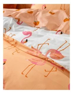 New ✨ Beau & Bonnie Fifi Flamingo Cotton Quilt Cover Set Pink ✔️ -Cozy Bed Store 837940690 3 720x928