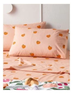 Best deal โจ Beau & Bonnie 250TC Peachy Stonewashed Cotton Sheet Set Pink ๐ฏ