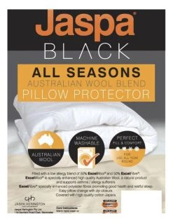 Flash Sale ⭐ Jaspa Herington Luxury Waterproof Pillow Protector White 😉 -Cozy Bed Store 837985420 2 720x928