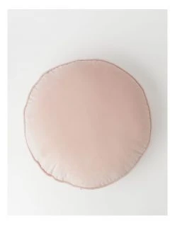 Deals ✨ Beau & Bonnie Round Velvet Cushion In Pink ❤️