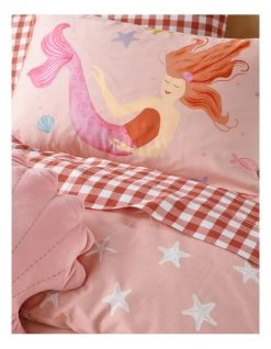 Best reviews of 😉 Milkshake Mystical Mermaid Cotton Quilt Cover Set Pink 😀 -Cozy Bed Store 838971280 3 720x928