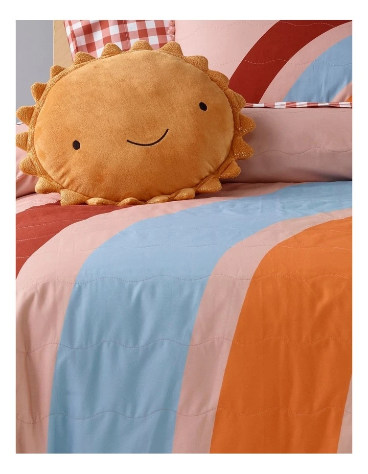 Best Pirce ๐ Milkshake Over The Rainbow Quilted Quilt Cover Set Peach ๐ 2 Best Pirce ๐ Milkshake Over The Rainbow Quilted Quilt Cover Set Peach ๐ - Image 2