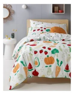 Promo ๐ Milkshake What Does Your Garden Grow Cotton Quilt Cover Set Multicolour ๐
