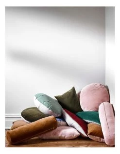 Cheapest 👍 Aura Home Luxury Velvet Rectangle Cushion in Khaki 🤩 -Cozy Bed Store 838975060 838975600 2 720x928