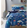 Promo ⭐ Milkshake Underwater World Cotton Quilt Cover Set Blue 🧨