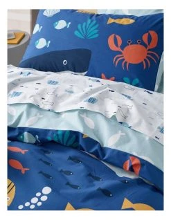 Promo ⭐ Milkshake Underwater World Cotton Quilt Cover Set Blue 🧨 -Cozy Bed Store 839013310 3 720x928