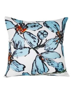 Budget ⌛ Bromley Flowers Cushion Blue 🌟
