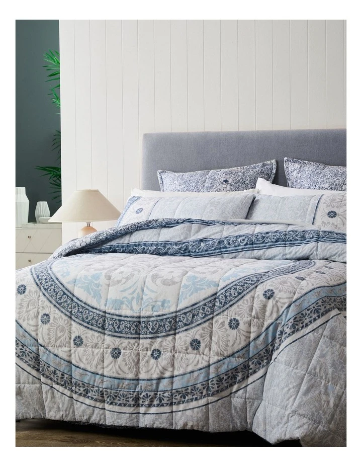 Budget ๐ Private Collection Olani Quilt Cover Set Blue โจ 3 Budget ๐ Private Collection Olani Quilt Cover Set Blue โจ - Image 3