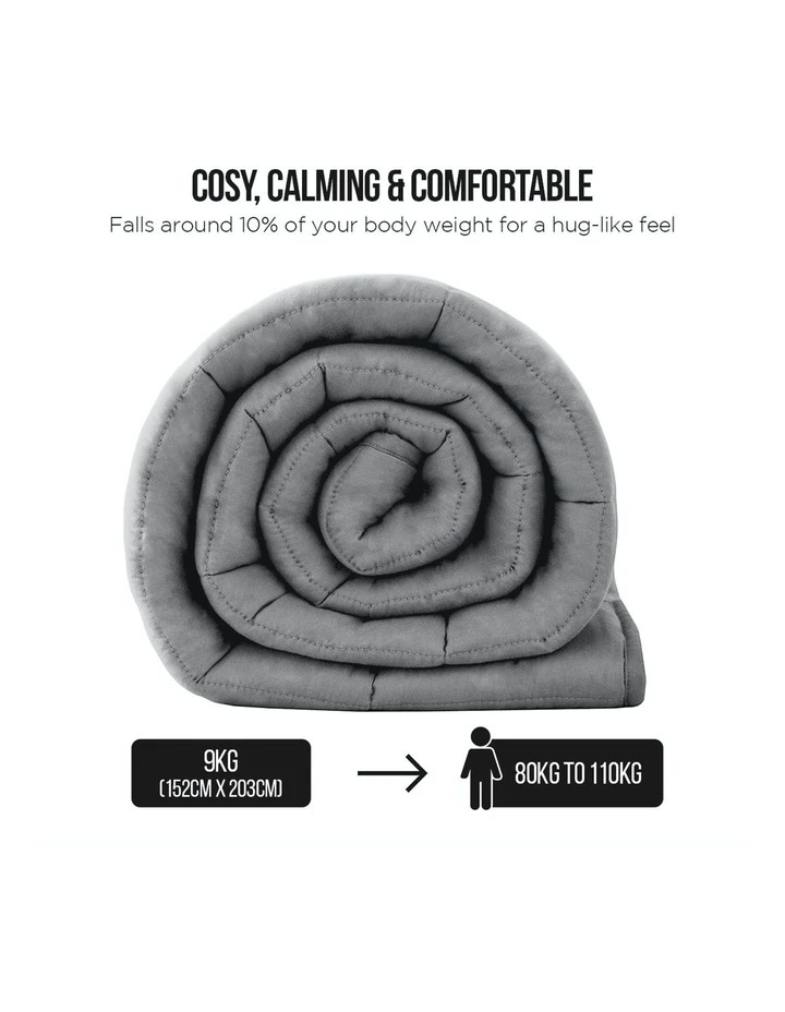 Best Sale 😉 Laura Hill Kids Heavy Weighted Blanket 9Kg Grey ⌛ 4 Best Sale 😉 Laura Hill Kids Heavy Weighted Blanket 9Kg Grey ⌛ - Image 4