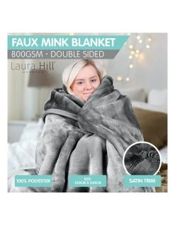 Best Sale ✨ Laura Hill 220 X 240cm Mink Blanket Double Sided Queen Soft Plush Bed Faux Throw Rug 800gsm 🔥 -Cozy Bed Store 840049750 4 720x928