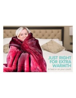 Cheap 👏 Laura Hill Mink Blanket Double Sided Queen Size Soft Plush Bed Faux Throw Rug 220 X 240cm 🌟 -Cozy Bed Store 840050200 5 720x928