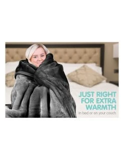 Coupon ⌛ Laura Hill Mink Blanket Black Double Sided Queen Size Soft Plush Bed Faux Throw Rug 🎁 -Cozy Bed Store 840050470 4 720x928