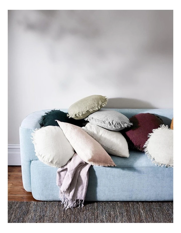 Outlet ๐ Aura Home Vintage Linen Fringe Cushion Sand ๐ฏ 3 Outlet ๐ Aura Home Vintage Linen Fringe Cushion Sand ๐ฏ - Image 3