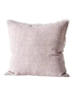 Deals 🎁 Aura Home Vintage Linen Fringe Cushion Dusk ✔️