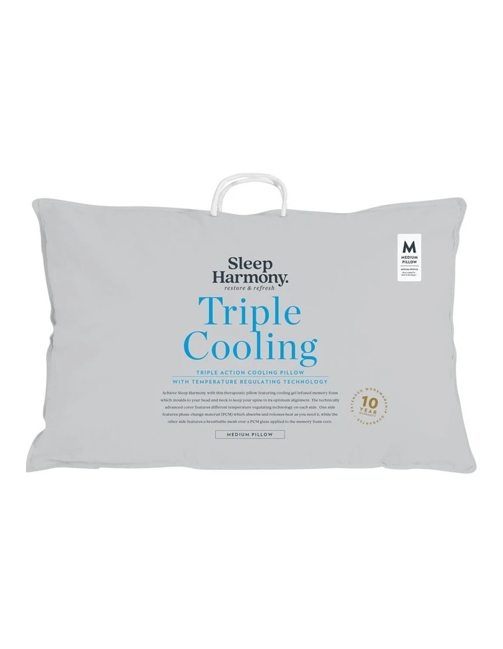 Deals 🔥 Tontine Sleep Harmony Triple Cooling Pillow White ⌛ 1 Deals 🔥 Tontine Sleep Harmony Triple Cooling Pillow White ⌛