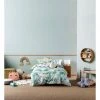 New 💯 Linen House Kids Swanning Around Quilt Cover Set Teal 👏