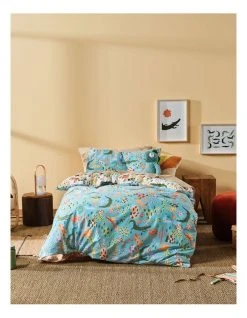 Discount 🎁 Linen House Kids Tales And Scales Quilt Cover Set Aqua 🎉 -Cozy Bed Store 840454210 3 720x928