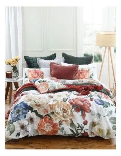 Promo 👏 M.M Linen Blooming Quilt Cover Set Multicolour 🤩
