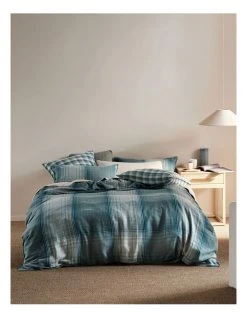 Deals 👍 Linen House Carricklea Quilt Cover Set Blue ⌛