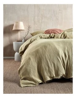 Best Sale 😀 Linen House Elysian Quilt Cover Set Eucalyptus 👏