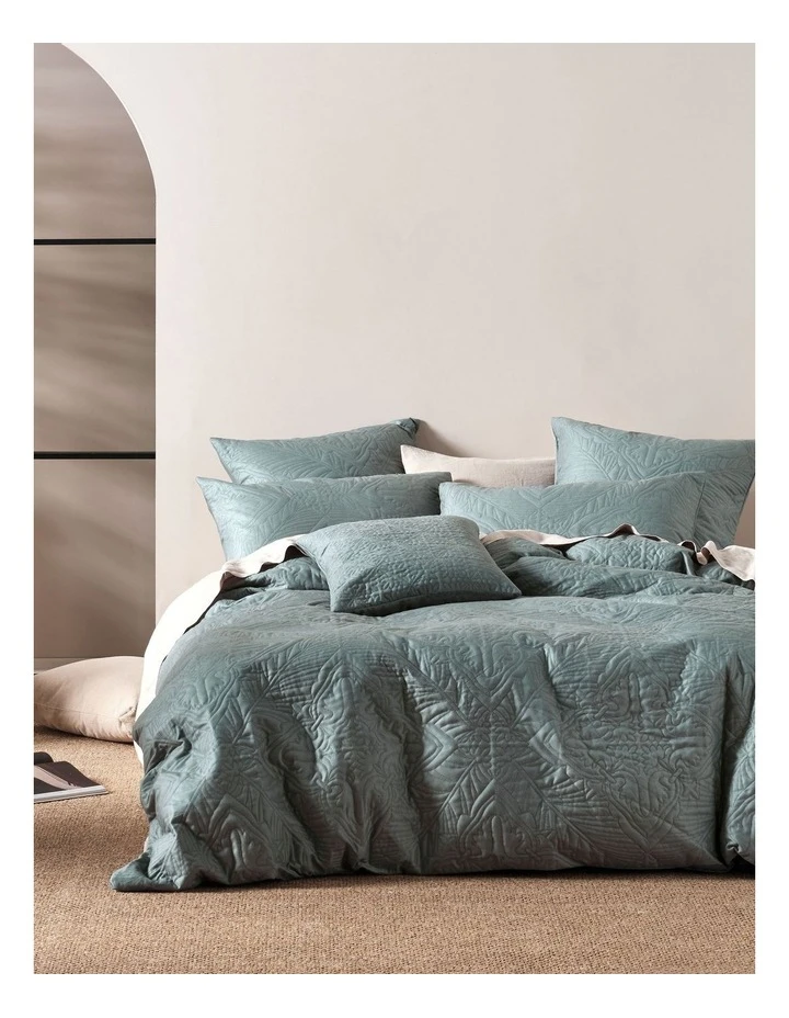 Budget ⭐ Linen House Isadora Quilt Cover Set Petrol ✔️ 1 Budget ⭐ Linen House Isadora Quilt Cover Set Petrol ✔️