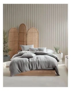 Best Sale ⌛ Linen House Osmond Quilt Cover Set Grey 🛒