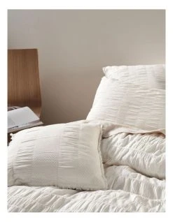 New 🧨 Linen House Shrimpton 45X45cm Cushion White 🔥 -Cozy Bed Store 841414240 841439440 3 720x928