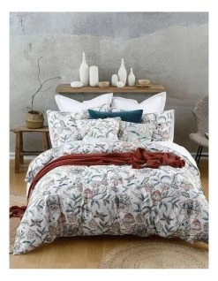 Best deal ⭐ M.M Linen Kabrini Quilt Cover Set Multicolour 🤩