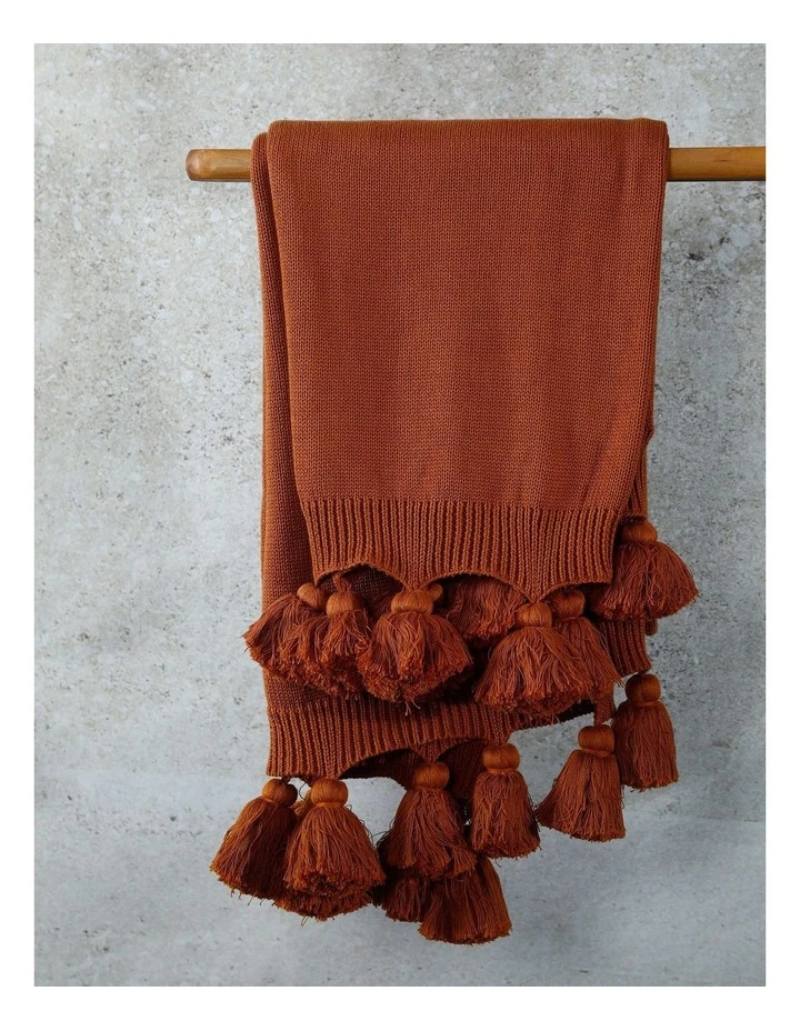 Brand new ๐ M.M Linen Birch Throw in Terracotta ๐ 1 Brand new ๐ M.M Linen Birch Throw in Terracotta ๐