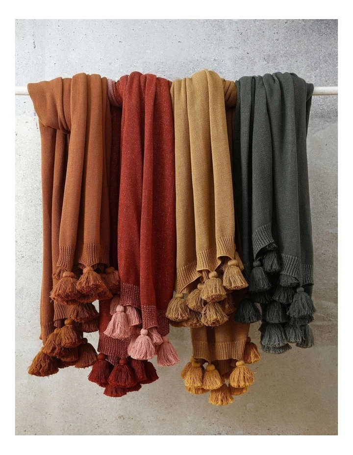 Brand new ๐ M.M Linen Birch Throw in Terracotta ๐ 2 Brand new ๐ M.M Linen Birch Throw in Terracotta ๐ - Image 2