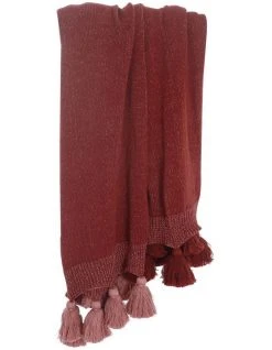 Best Sale 🤩 M.M Linen Birch Throw in Cinnabar 🌟 -Cozy Bed Store 841632220 2 720x928