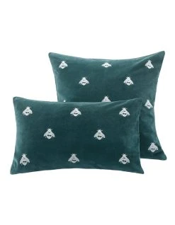 Best deal 🧨 M.M Linen Buzz Cushion 50x50cm in Emerald ⌛