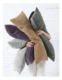 Coupon ✔️ M.M Linen Malta Cushion 35x90 in Chesnut ❤️