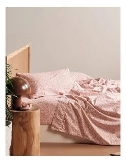 Buy ⌛ Linen House 250TC Goldie Sheet Set in Rose ⭐
