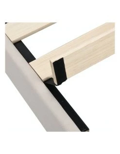 New 😍 IHOMDEC BEF03 Queen Size Wooden Upholstered Bed Frame Beige 🧨 -Cozy Bed Store 842431870 6 720x928