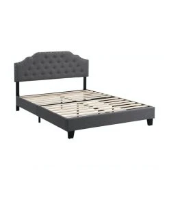 Flash Sale ❤️ IHOMDEC BEF02 Double Size Bed Frame Base Mattress Platform Grey ✨ 10 Flash Sale ❤️ IHOMDEC BEF02 Double Size Bed Frame Base Mattress Platform Grey ✨ -Cozy Bed Store 842432320 4 720x928