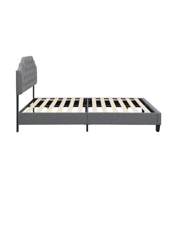 Flash Sale ❤️ IHOMDEC BEF02 Double Size Bed Frame Base Mattress Platform Grey ✨ 5 Flash Sale ❤️ IHOMDEC BEF02 Double Size Bed Frame Base Mattress Platform Grey ✨ - Image 5